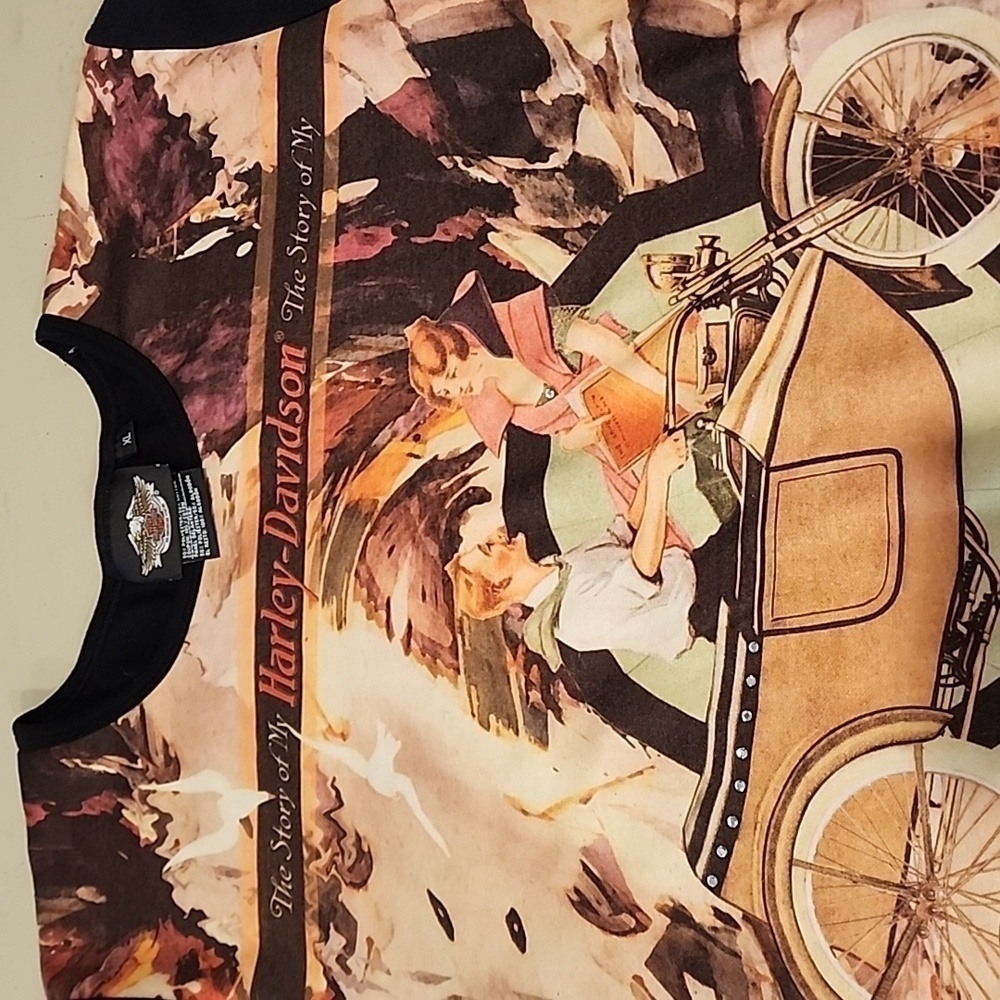 The story of My Harley Davidson long sleeve top XL - Picture 9 of 9